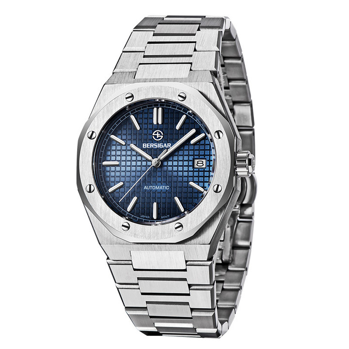 2023 New BERSIGAR NH35A Men Automatic Mechanical Wristwatch Top Brand Sapphire Stainless Steel Waterproof Reloj Hombre BG-1673