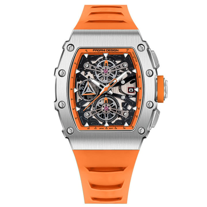 PAGANI DESIGN New Stainless Steel Bezel Men Quartz wristwatches Luxury Sapphire Glass Chronograph Japan Epson YM92 Movement Watch Men reloj hombre PD-YS011