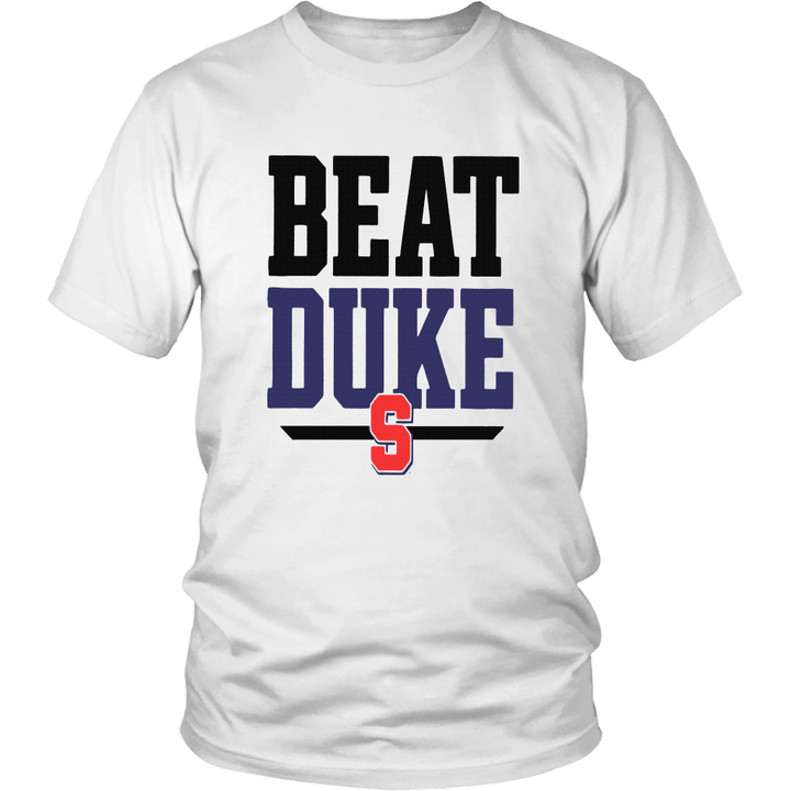 'Beat Duke' Slogan T-Shirt North Carolina Tar Heels