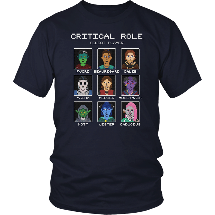 CRITICAL ROLE GAME - SELECT PLAYER SHIRT