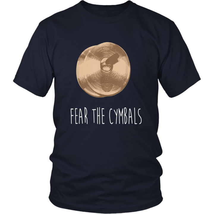 Funny Cymbals Shirt, Fear The Cymbals Marching Band Player