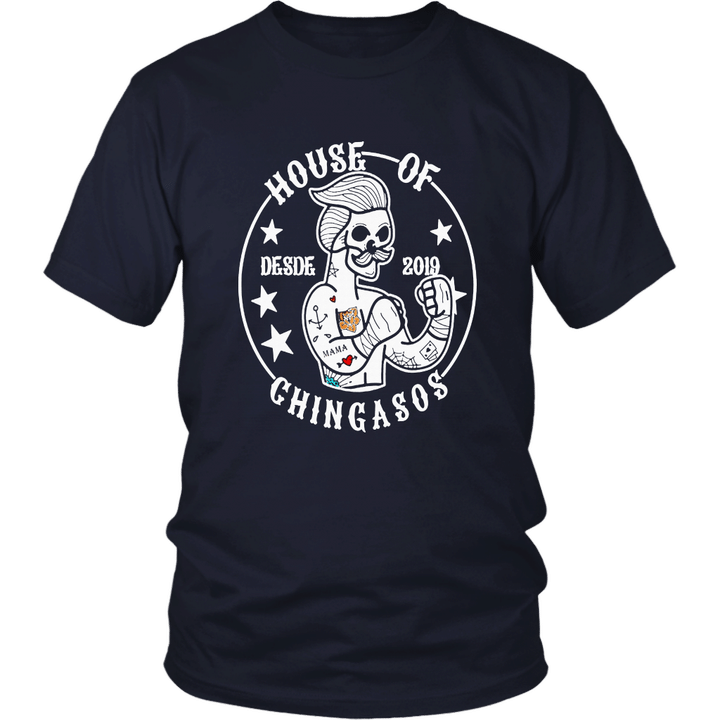 House Of Desde Chingasos 2019 Funny Boxing Tattoo T-Shirt