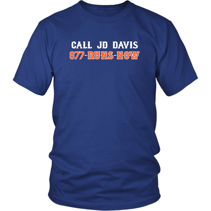 JD DAVIS! 877-RUNSNOW SHIRT JD Davis - New York Mets