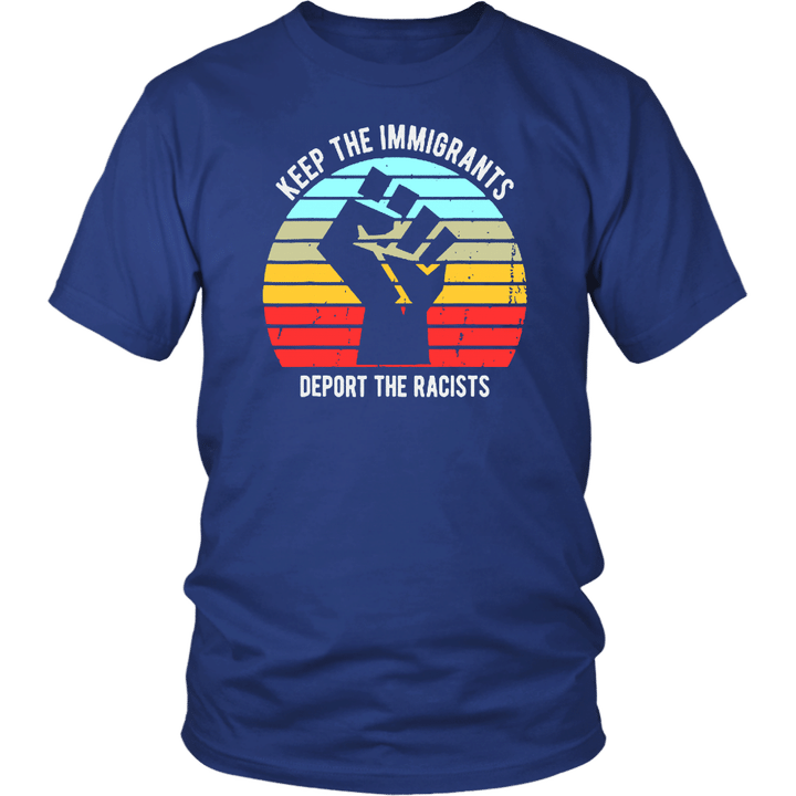 Keep The Immigrants Deport The Racists Vintage shirt Bloomington Alderman Jeff Crabill