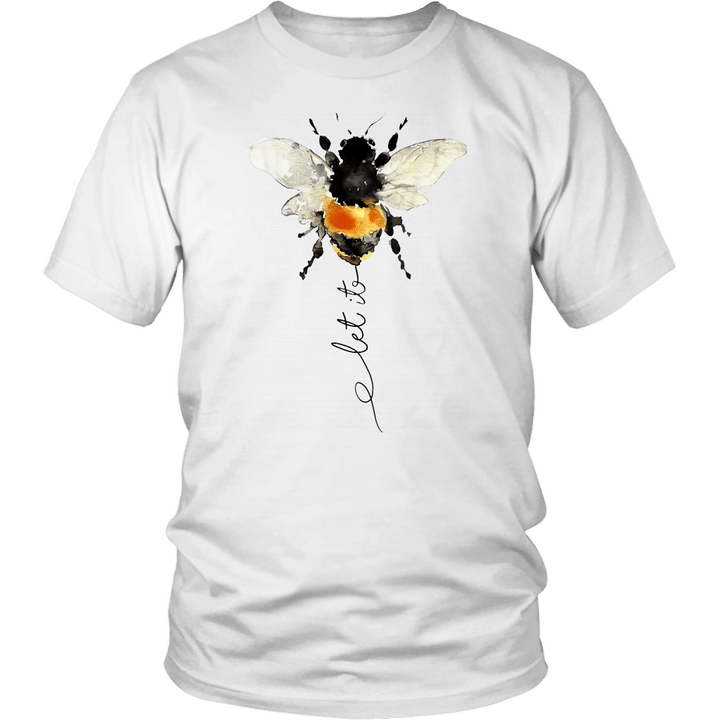 let it bee - let it be bee shirt - hippie bee t-shirt