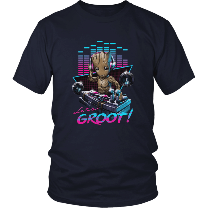 Lets GROOT T-SHirt Funny DJ Groot Shirt