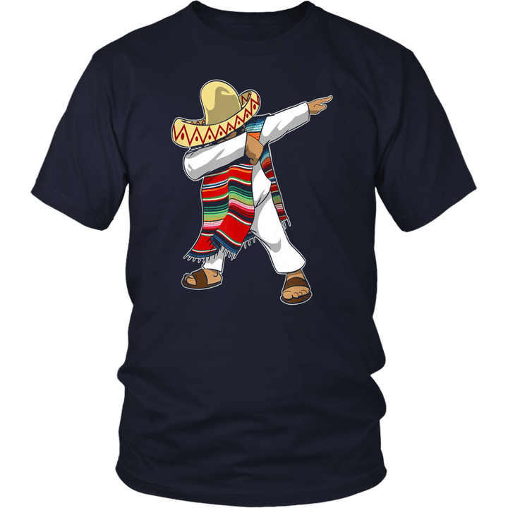 Mexican Poncho Dabbing T-Shirt Cinco de Mayo
