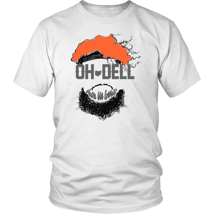 OH-DELL HERE WE GEAUX SHIRT Odell Beckham Jr. Cleveland Browns