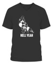 Hell Yeah Shirt Wrestling Mixed Martial Arts MMA tshirt T-Shirt - V-Neck - Unisex