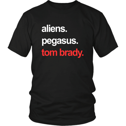 aliens - pegasus - tom brady T-Shirt APTB Shirt New England Patriots