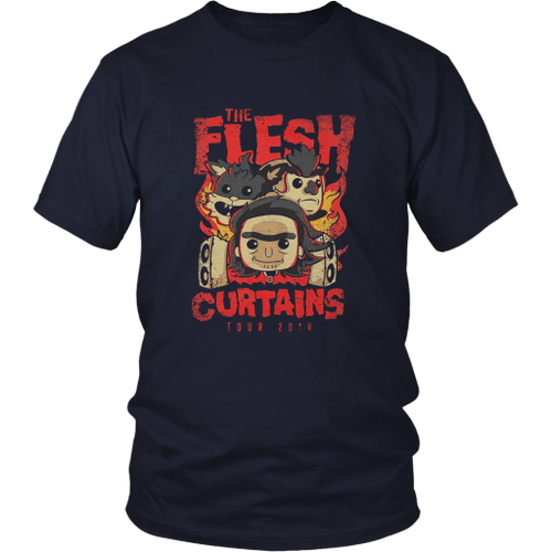 The Flesh Curtains Tour 2018 T-Shirt Rick and Morty