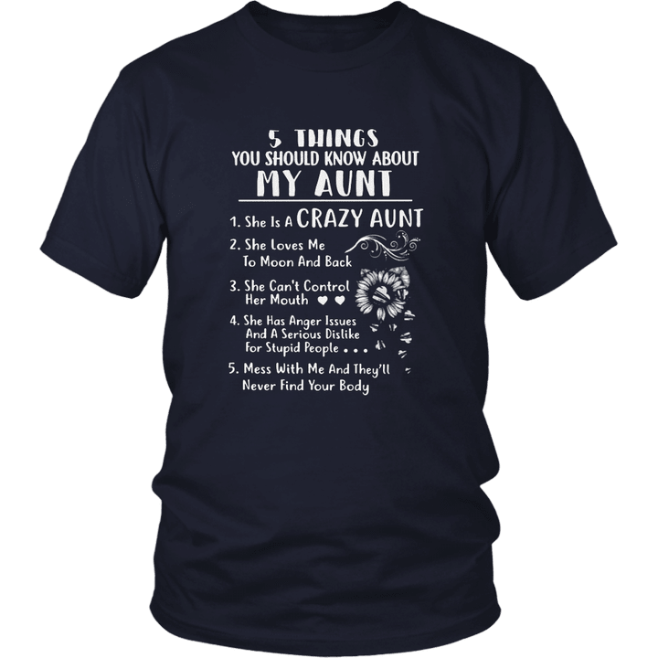 5 Things You Should Know About My Aunt Shirt