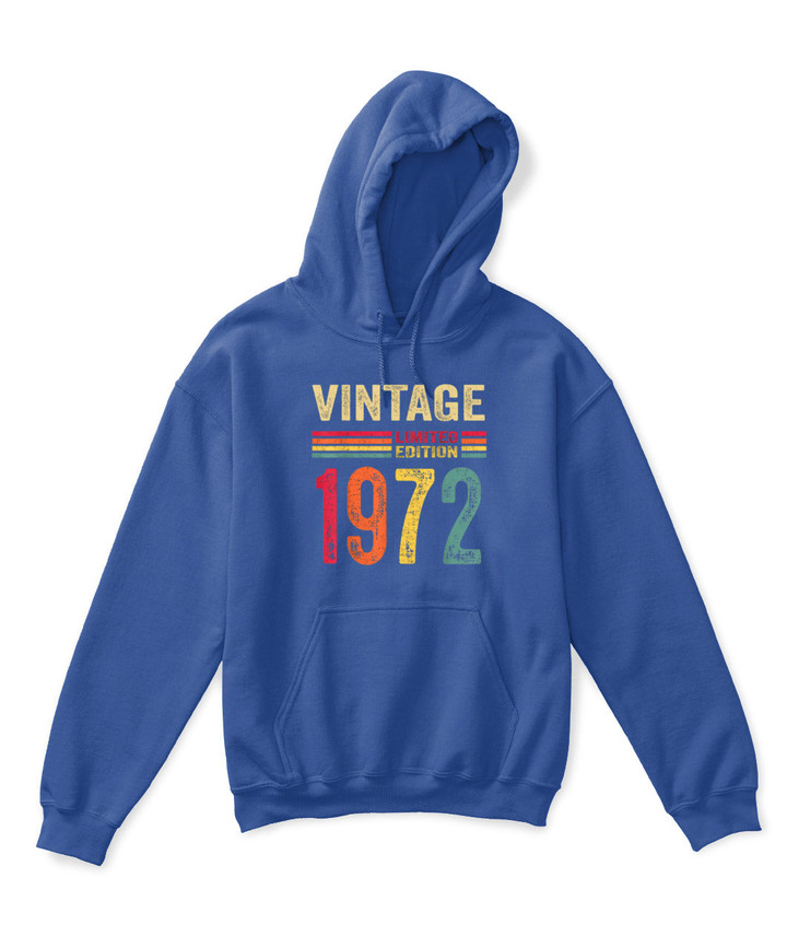 50 Year Old Gifts Vintage 1972 Limited Edition 50th Birthday T-Shirt - Kids Hoodie
