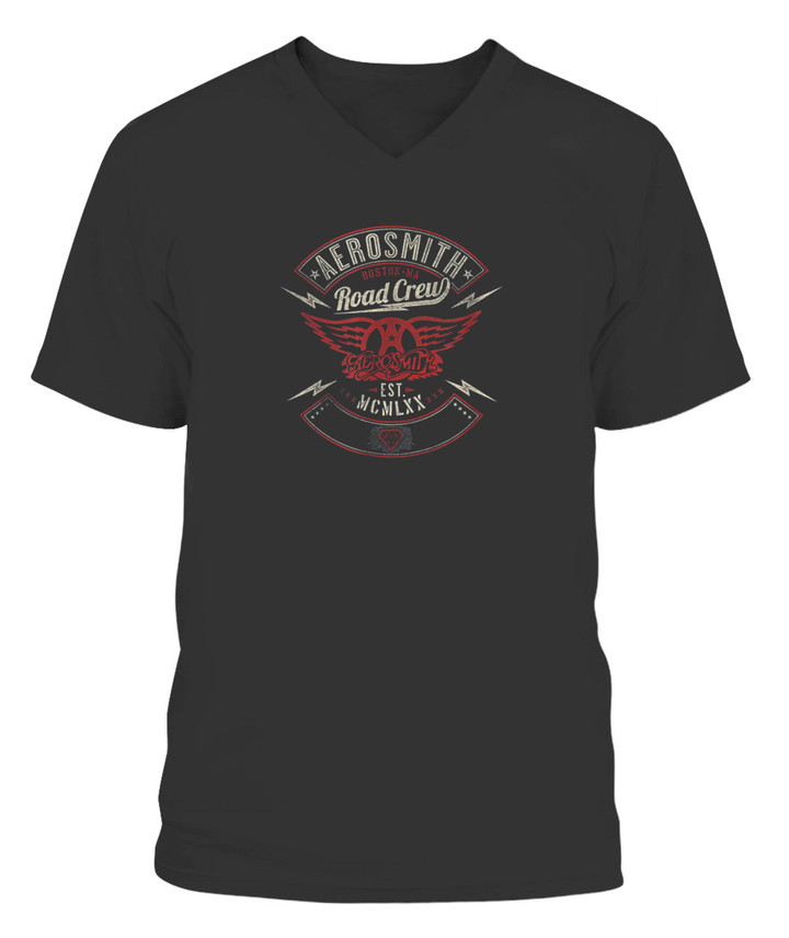 Aerosmith - Road Crew T-Shirt - V-Neck - Unisex