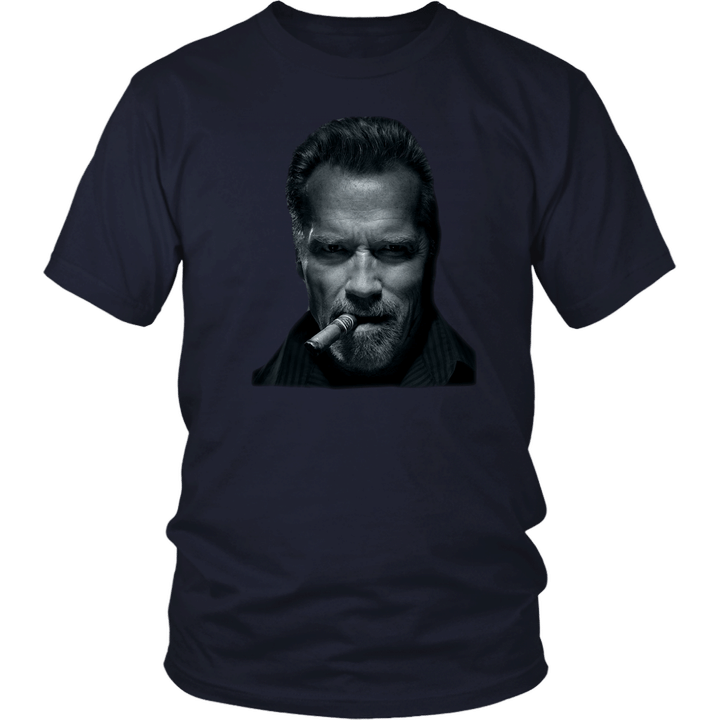 Arnold Schwarzenegger t-shirt new men cigar Fitness bodybuilding