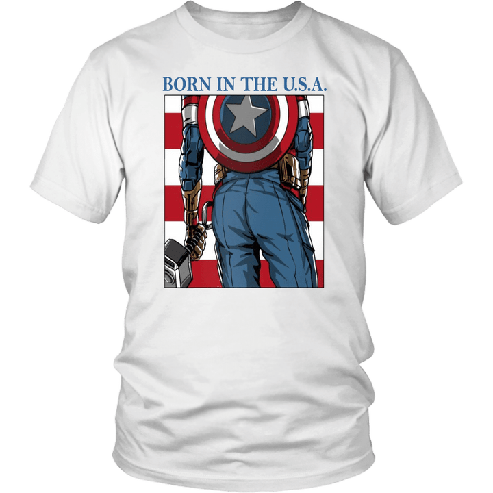Born In The U.S.A - America's Ass Shirt Captian America - Advenger EndGame