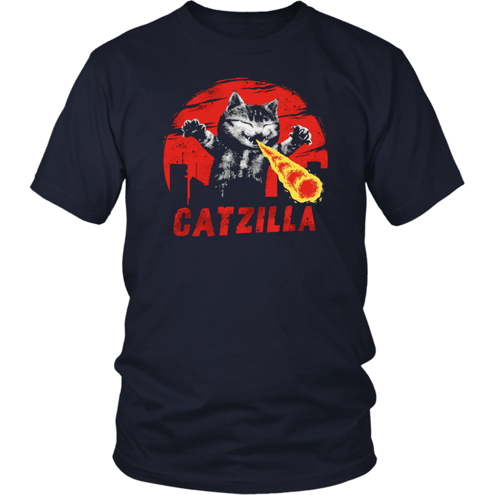 Catzilla Funny Cute Cat Kitten T-Shirt