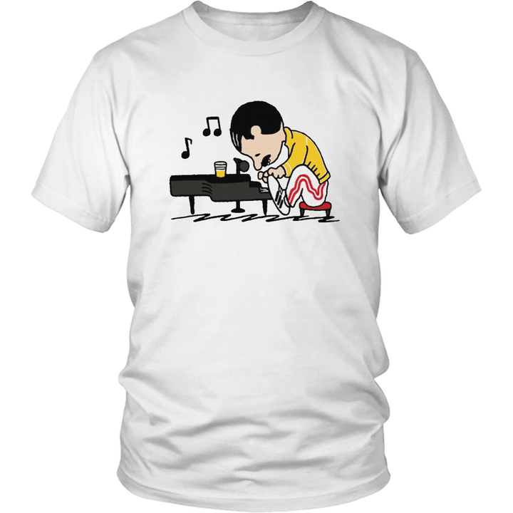 Freddie Mercury Playing Piano - Freddie Mercury Plays Piano Shirt