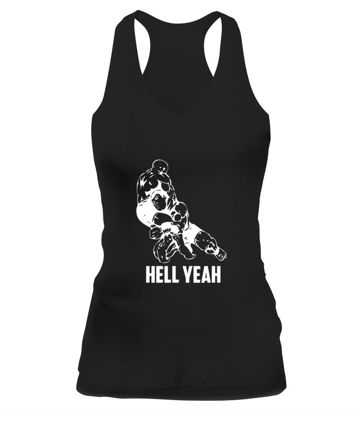Hell Yeah Shirt Wrestling Mixed Martial Arts MMA tshirt T-Shirt - Women's Tank - Racerback