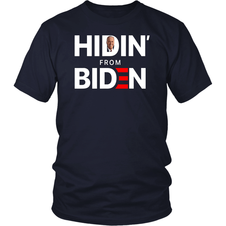 Hiding from Biden for President 2020 Funny Political TShirt