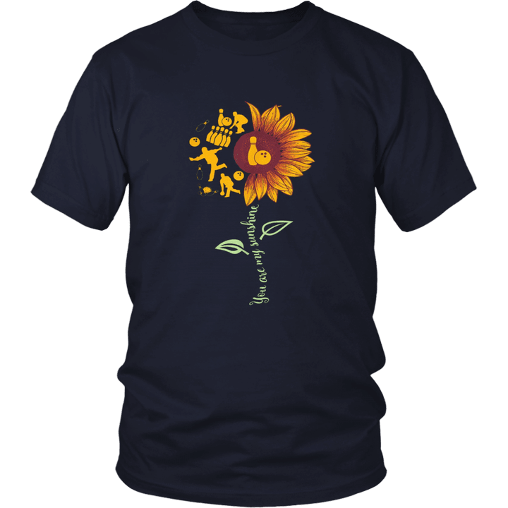 My Sunshine-Bowling Sunflower Tshirt For Men Women Kids