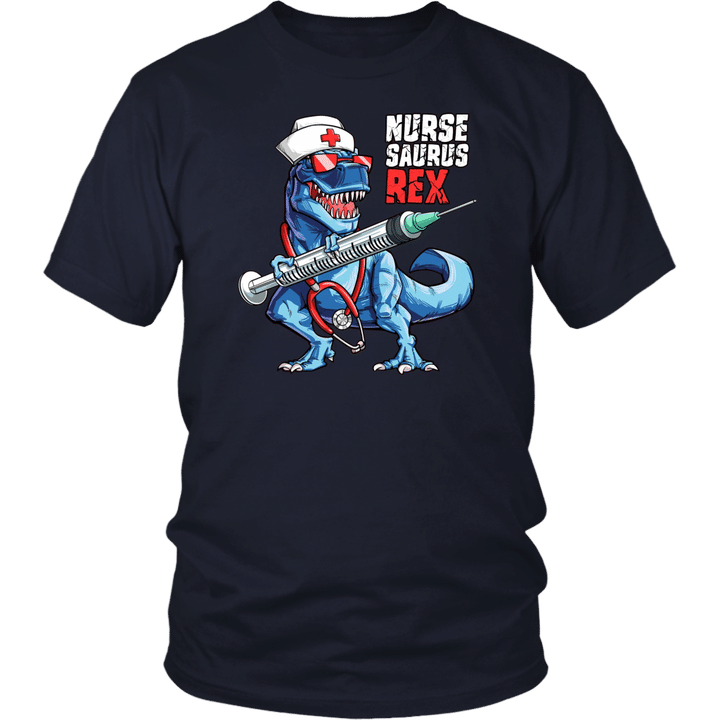 Nursesaurus T rex T shirt Nurse Saurus Dinosaur Nursing Gift