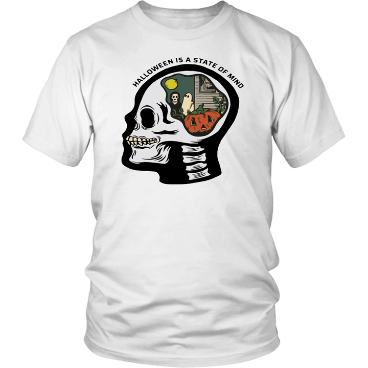 SKULL HALLOWEEN IS A STATE OF MIND T-SHIRT