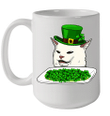 Cat Meme Yelling St Patricks Day Irish Cat Love Mug