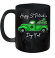 Green Truck With Shamrocks Happy St Patrick's Day Y'all Mug