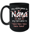 My Nickname Is Nana But My Full Name Is Nana Nana Nana Mug