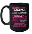 Queens Are Born In March 10 Reasons Mug