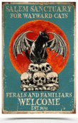 Salem Sanctuaru For Wayward Cats Ferals And Familiars Welcome Poster