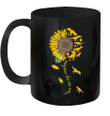 You Are My Sunshine Sunflower Dinosaur T-Rex Mug