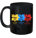 Autism Awareness Puzzle Chemical Element Mug