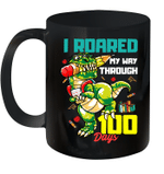 I Roared My Way Through 100 Days Dinosaur T-Rex For Kids Mug