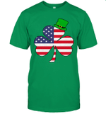 Irish American Flag Shamrock St Patricks Day Shirt