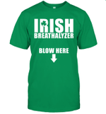 Irish Breathalyzer Blow Here St Patrick's Day Funny Shirt