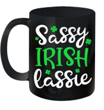 Sassy Irish Lassie Shamrock St Patrick's Day Girl Mug