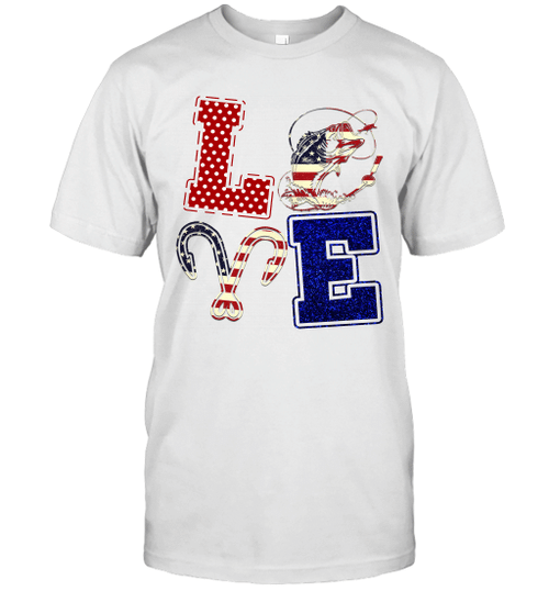 Independence Day Love Fishing 4th Of July Shirt