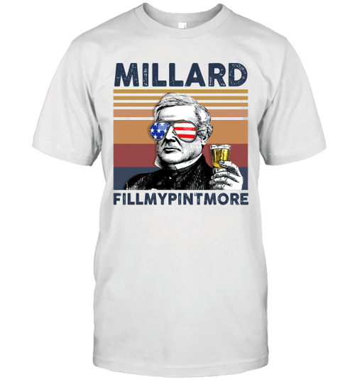 Millard Fillmypintmore US Drinking 4th Of July Vintage Shirt Independence Day American T-Shirt