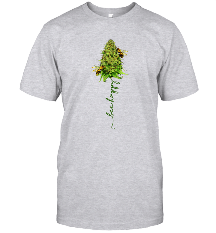 Bee Happy Cannabis Funny Shirt