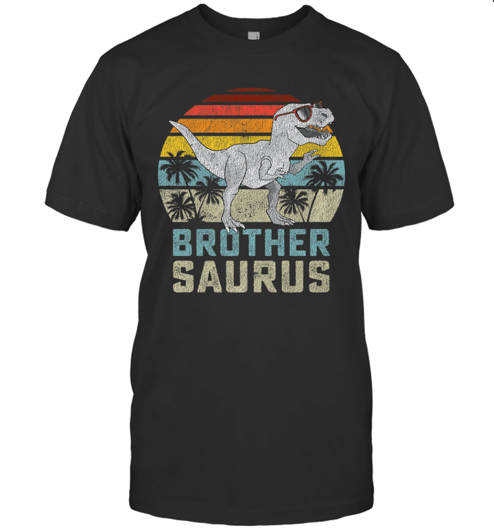 Brothersaurus T-Rex Dinosaur Brother Saurus Family Matching Vintage Shirt