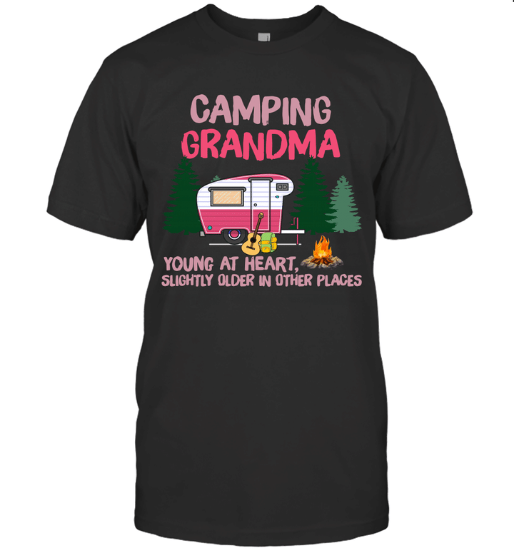 Camping Grandma Young At Heart Slightly Older In Other Places Shirt