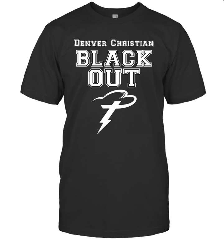 Denver Christian Black Out Sporting Event Shirt