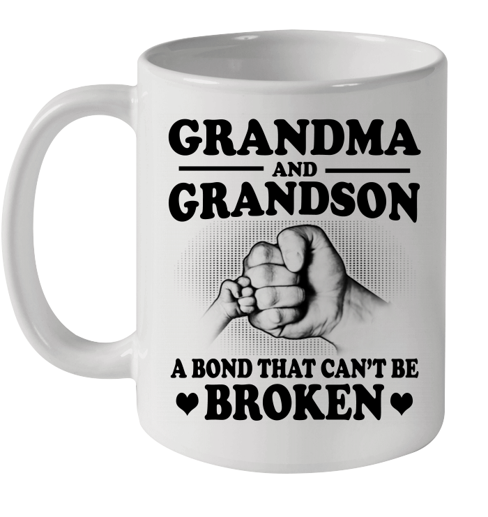 Grandma And Grandson A Bond That Can't Be Broken Funny Mug