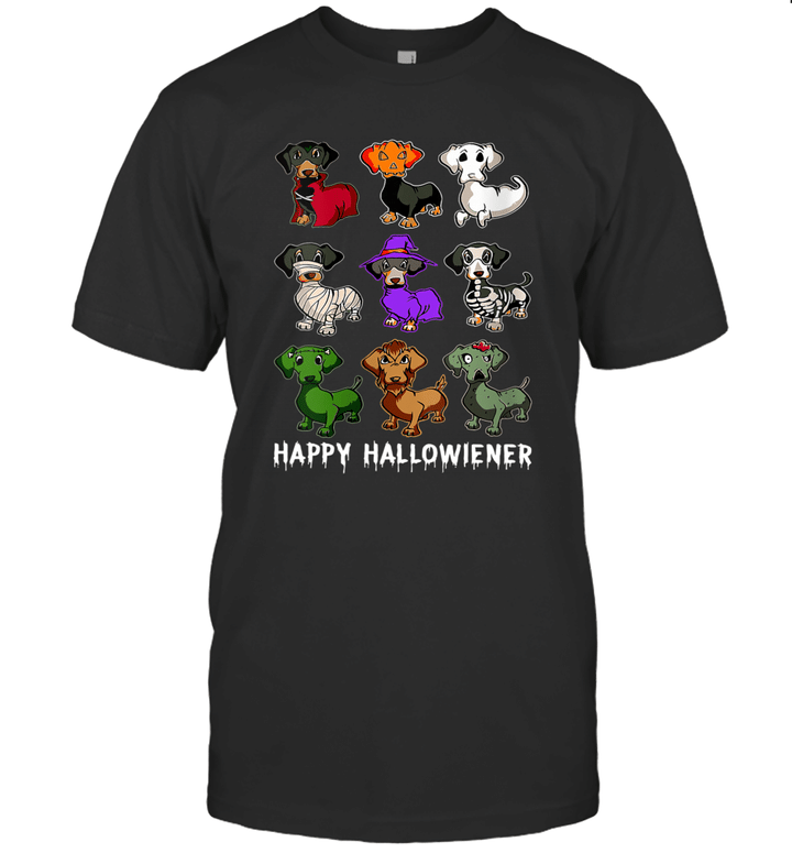 Happy Halloweenie Dachshund Dachshund Halloween Costume Shirt