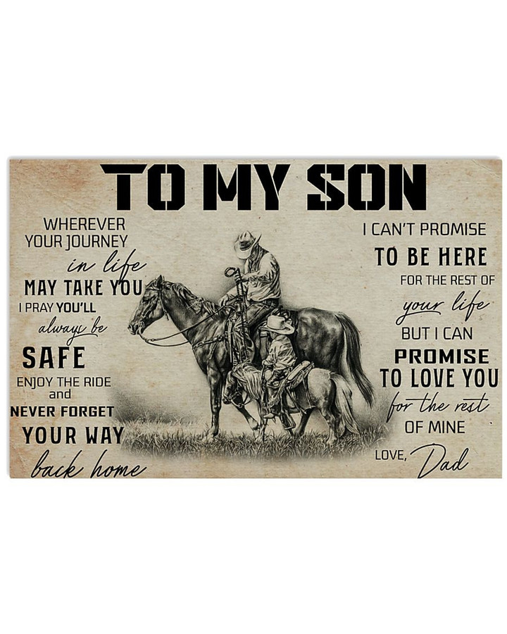 Horse To My Son Wherever Your Journey In Life May Take You Poster