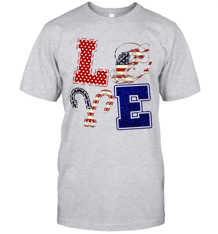 Independence Day Love Fishing 4th Of July Shirt