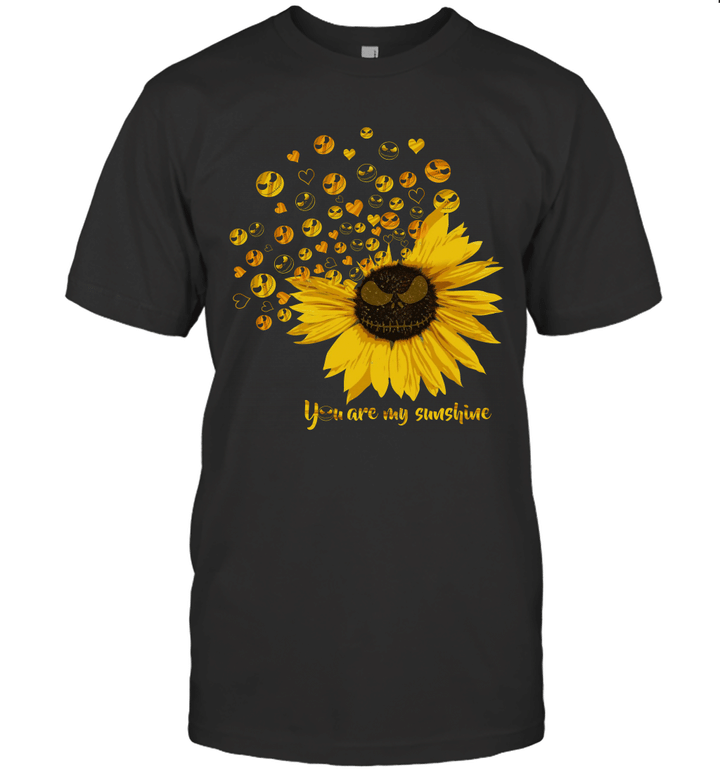 Jack Skellington Sunflower You Are My Sunshine Funny Shirt