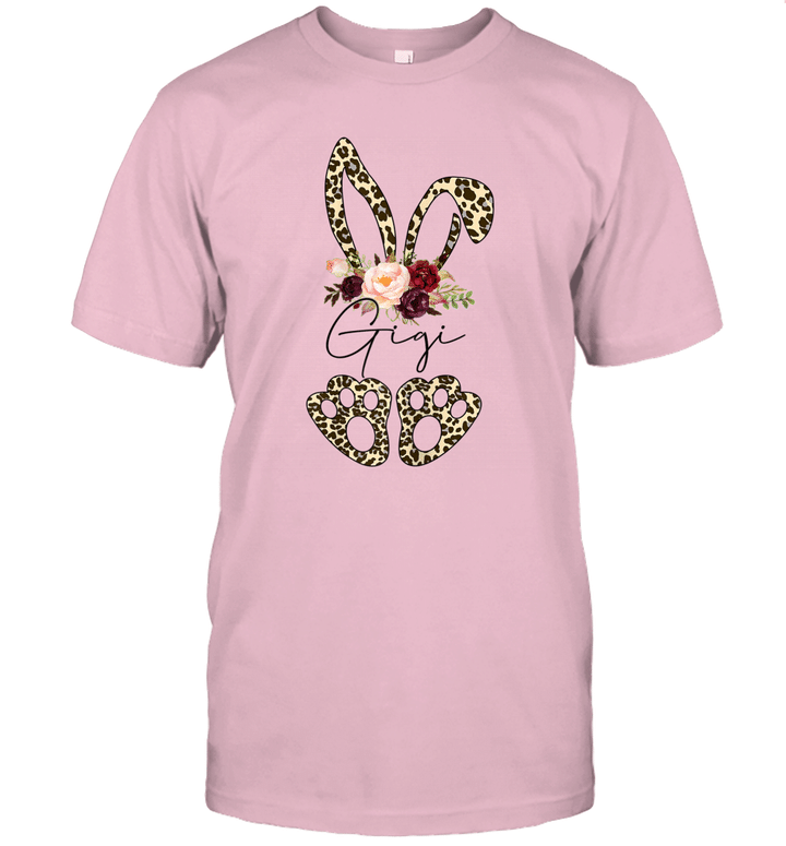Leopard Bunny Gigi Easter Day Rabbit Funny Happy Easter Day Shirt